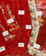 3 Pcs Women Unstitched Embroidered Suit
