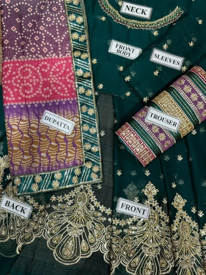 Chiffon Embroidered Suit Chiffon Embroidered Suit
