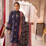 Women Unstitched Silk Karandi Suit