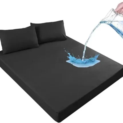 Waterproof Mattress Protector black | Fitted Breathable Mattress Cover