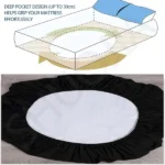 Waterproof Mattress Protector black | Fitted Breathable Mattress Cover