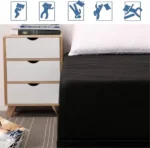 Waterproof Mattress Protector black | Fitted Breathable Mattress Cover