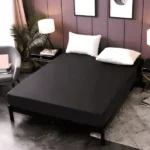 Waterproof Mattress Protector black | Fitted Breathable Mattress Cover