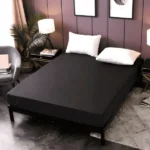 Waterproof Mattress Protector black | Fitted Breathable Mattress Cover